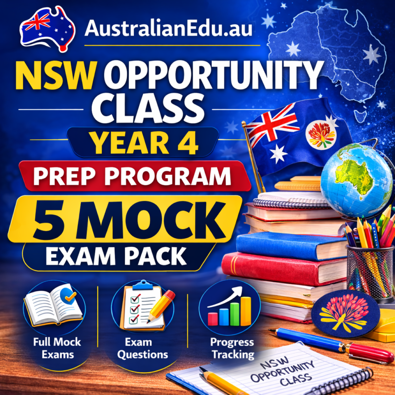 NSW Opportunity Class – 5 Mock Exam Pack