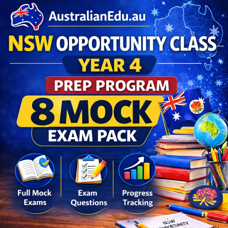 NSW Opportunity Class – 8 Mock Exam Pack