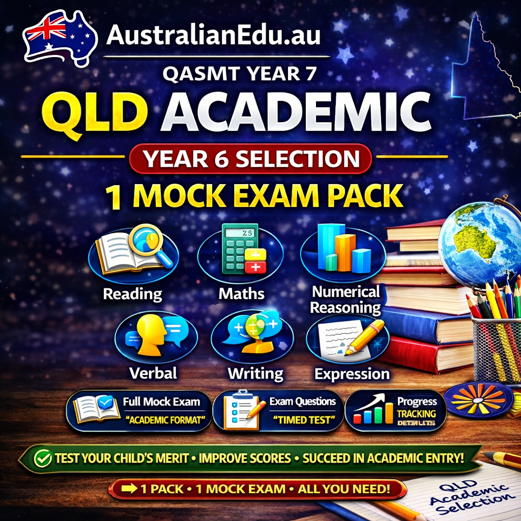 QLD Academies (EduTest) – 1 Mock Exam Pack