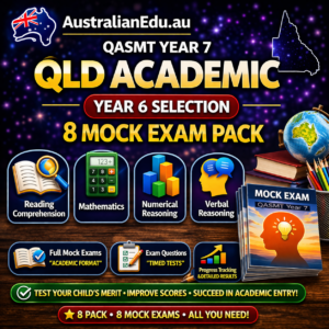 QLD Academies (EduTest) – 8 Mock Exam Pack