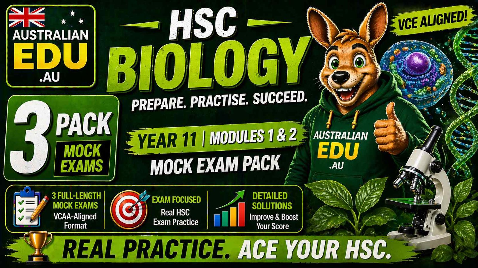HSC Biology Year 11 Australian Edu 3 Mock Pack