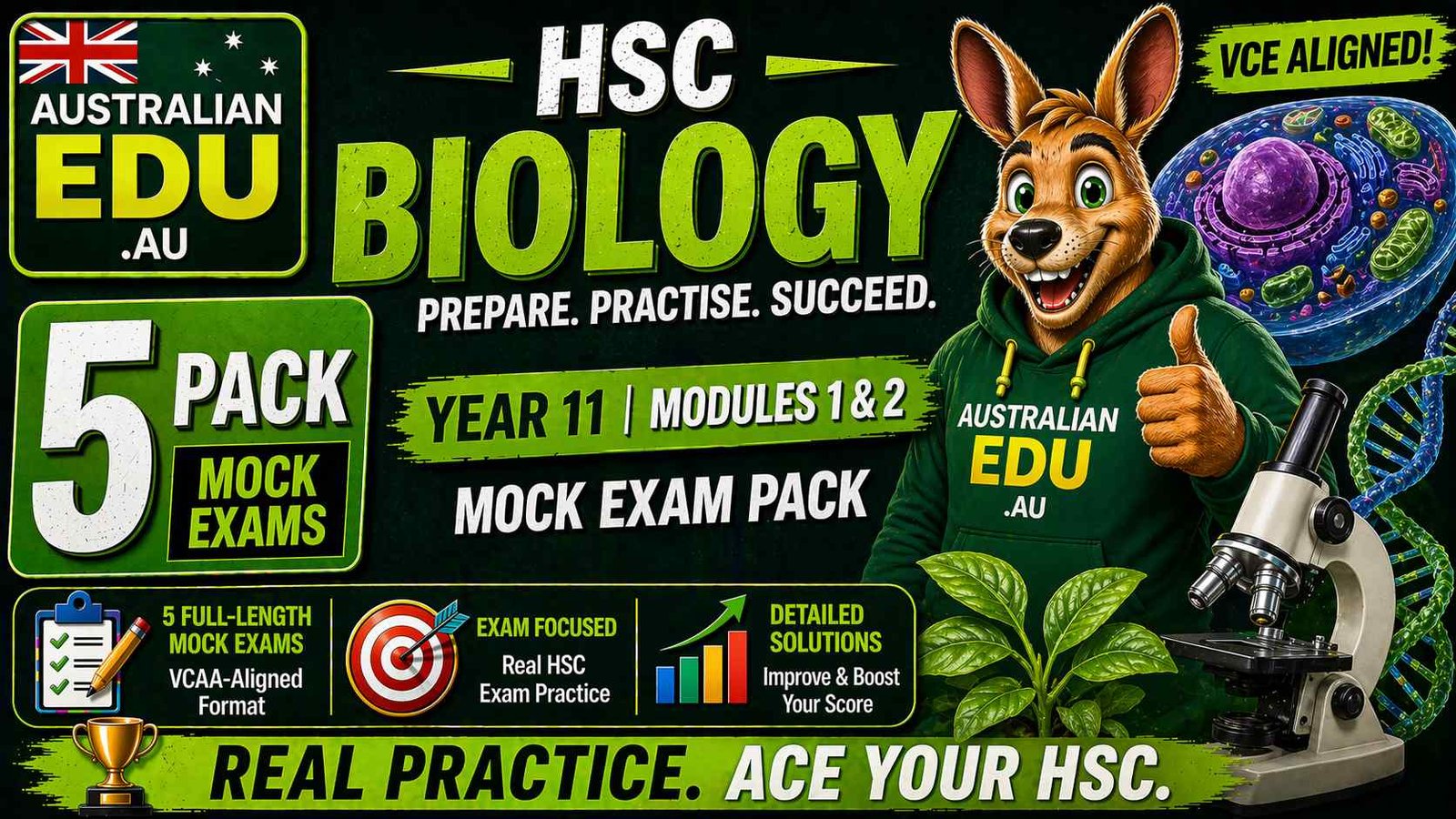 HSC Biology Year 11 Australian Edu 5 Mock Pack