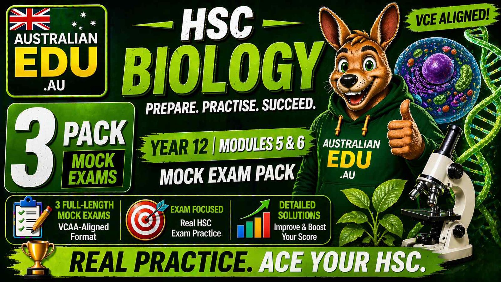 HSC Biology Year 12 Australian Edu 3 Mock Pack