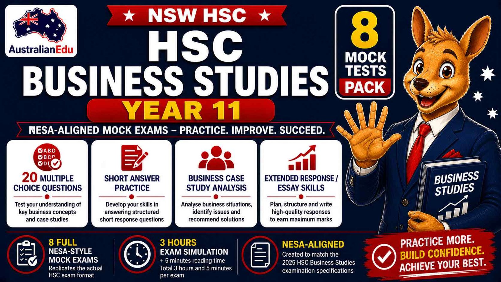 HSC Business Studies Year 11 Australian Edu 8 Mock Pack