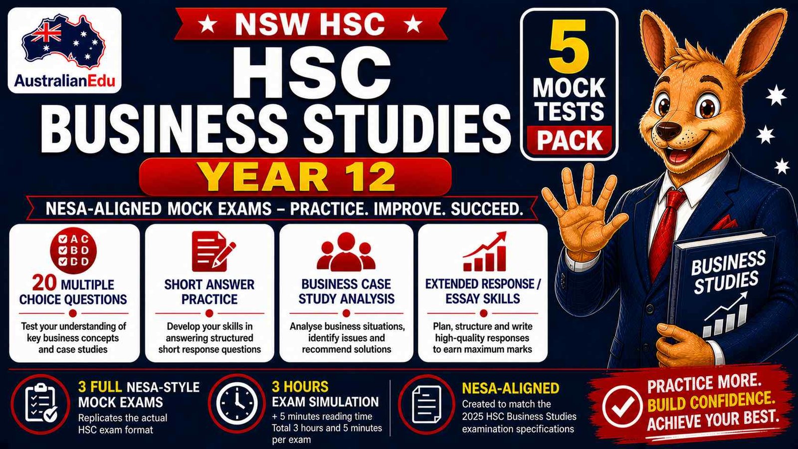 HSC Business Studies Year 12 Australian Edu 5 Mock Pack