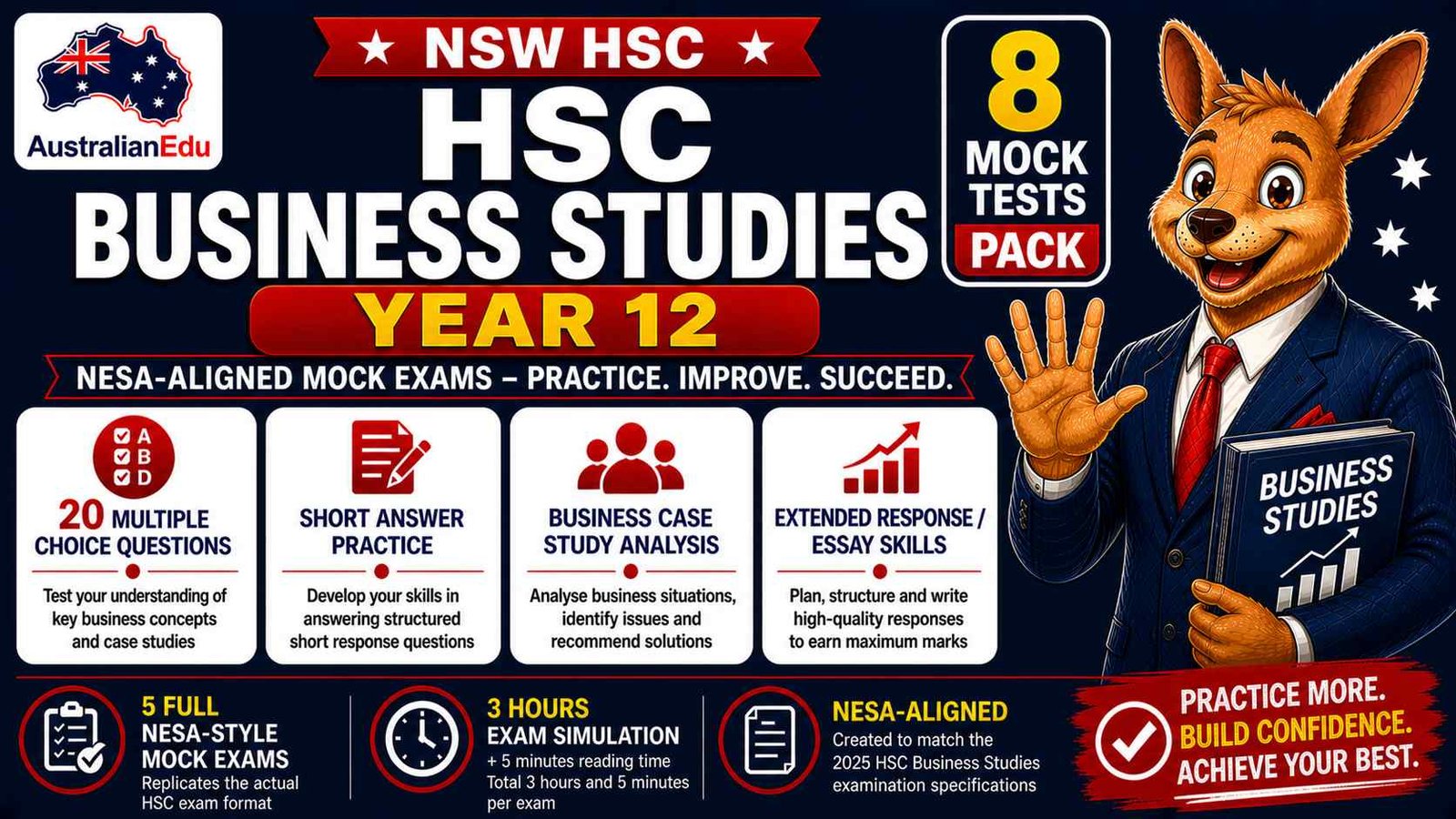 HSC Business Studies Year 12 Australian Edu 8 Mock Pack