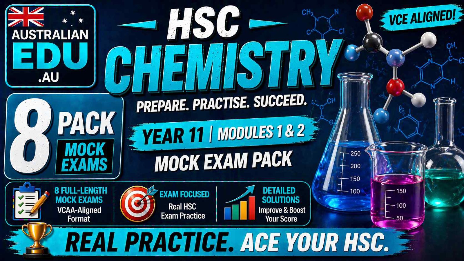 HSC Chemistry Year 11 Australian Edu 8 Mock Pack