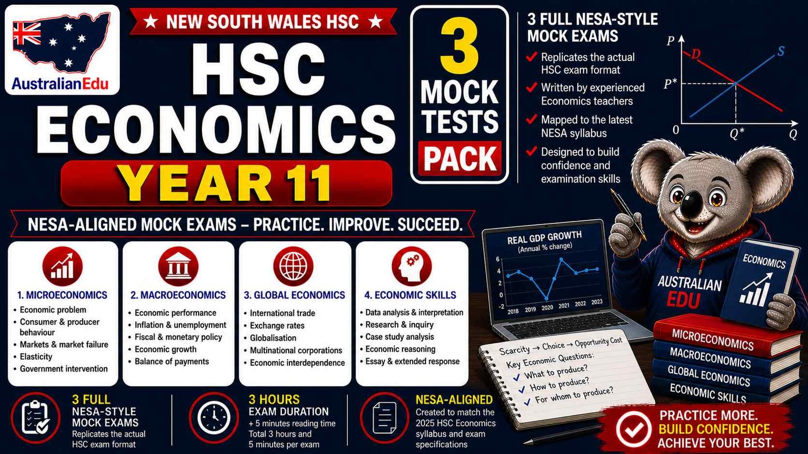 HSC Economics Year 11 Australian Edu 3 Mock Pack (2)