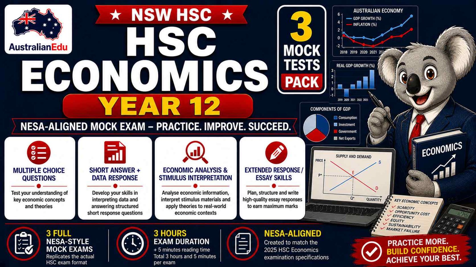 HSC Economics Year 12 Australian Edu 3 Mock Pack (2)