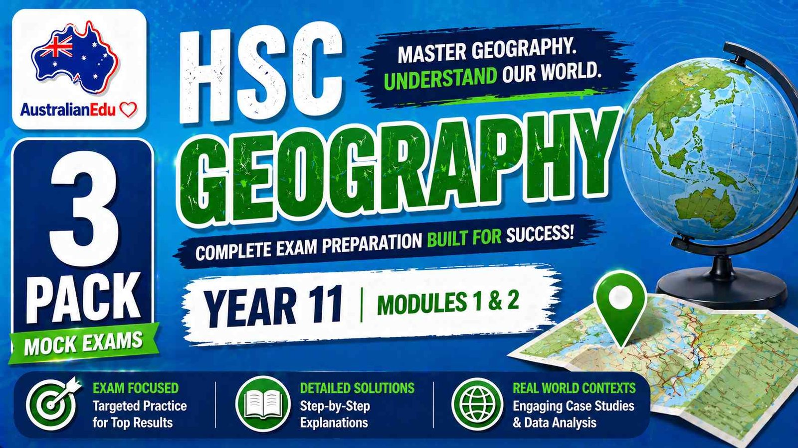 HSC Geography Year 11 Australian Edu 3 Mock Pack