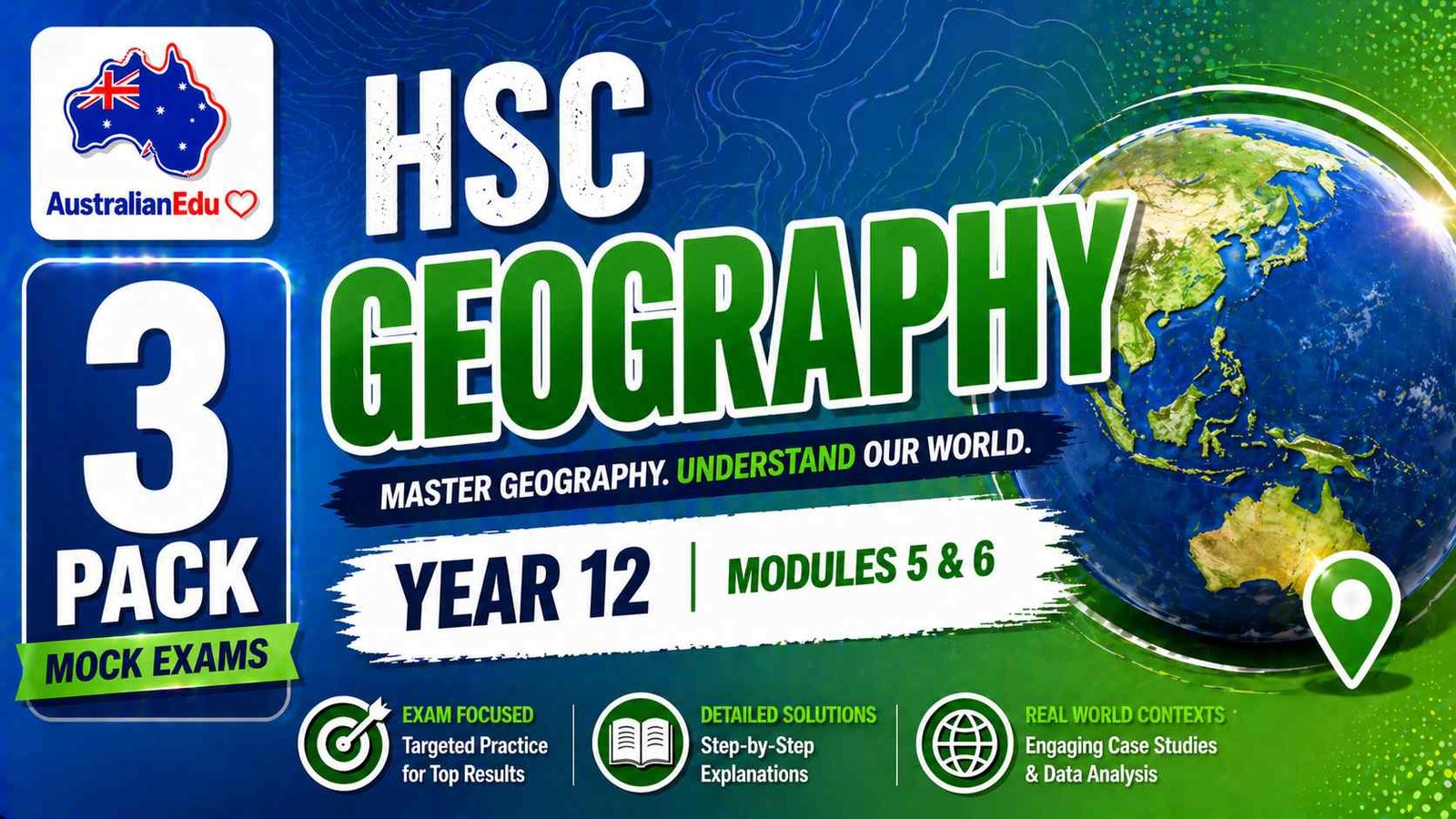 HSC Geography Year 12 Australian Edu 3 Mock Pack