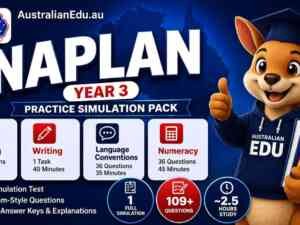 NAPLAN Year 3 Australian Edu 1 Mock Pack v2