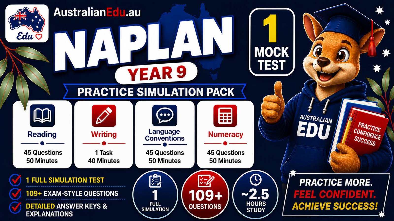NAPLAN Year 9 Australian Edu 1 Mock Pack