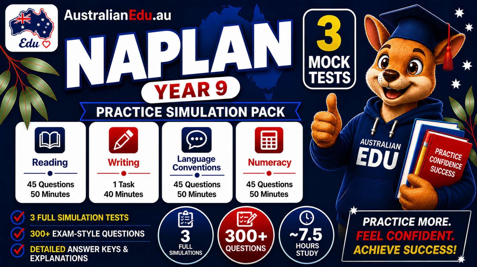NAPLAN Year 9 Australian Edu 3 Mock Pack