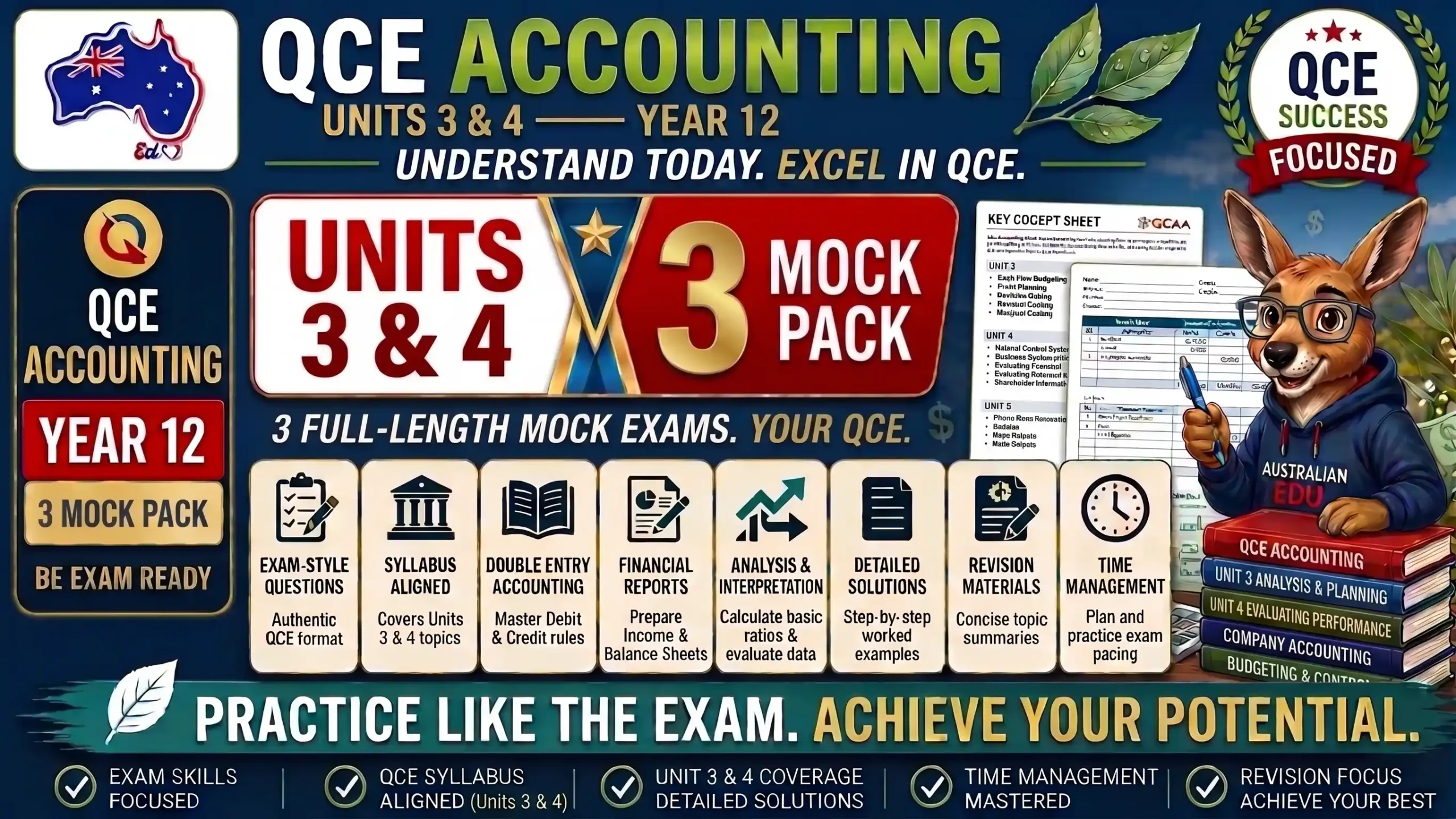 QCE Accounting Units 3 & 4 — 3 Practice Pack.jfif