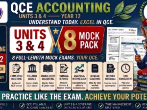 QCE Accounting Units 3 & 4 — 8 Practice Pack.jfif