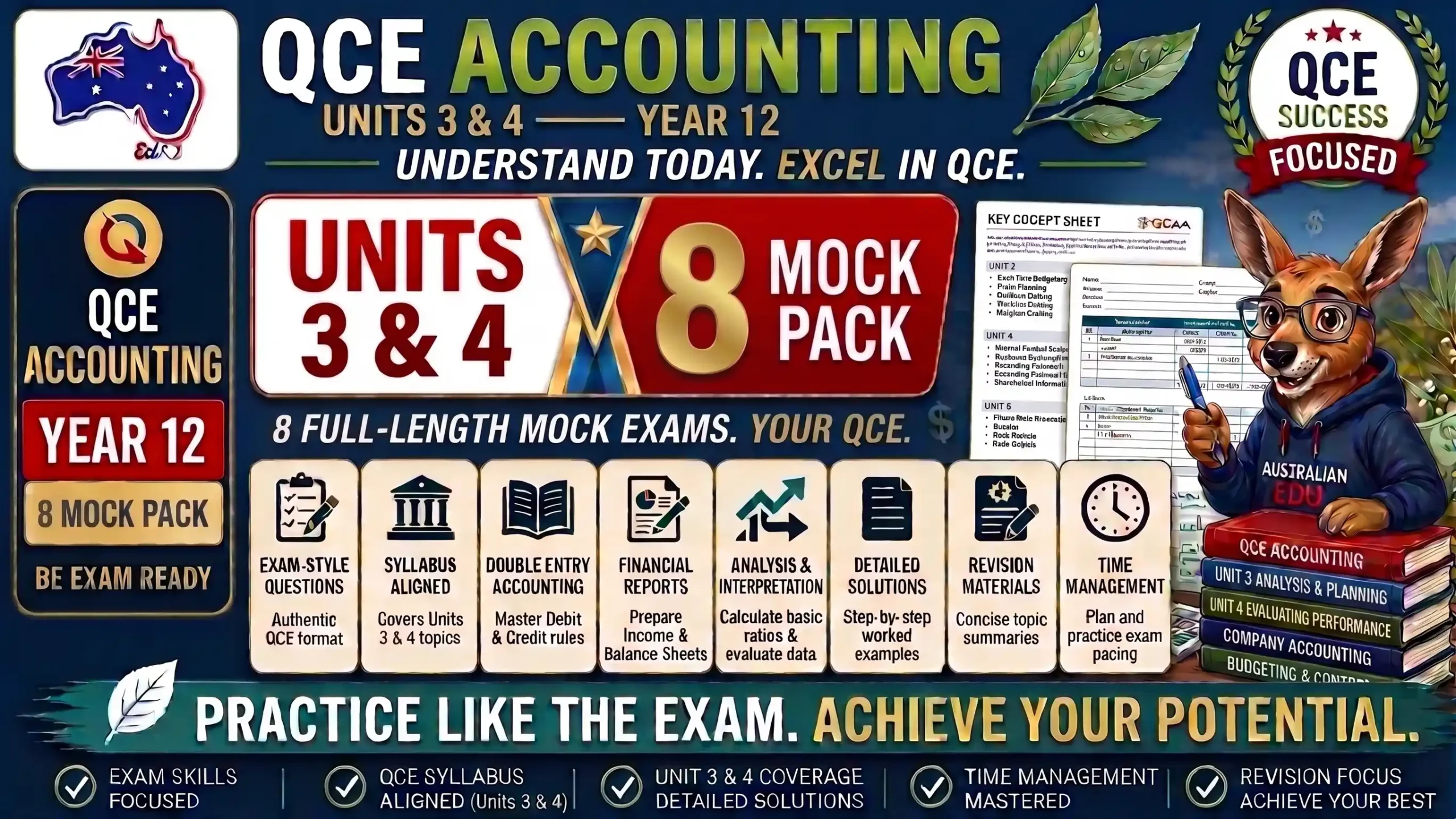 QCE Accounting Units 3 & 4 — 8 Practice Pack.jfif