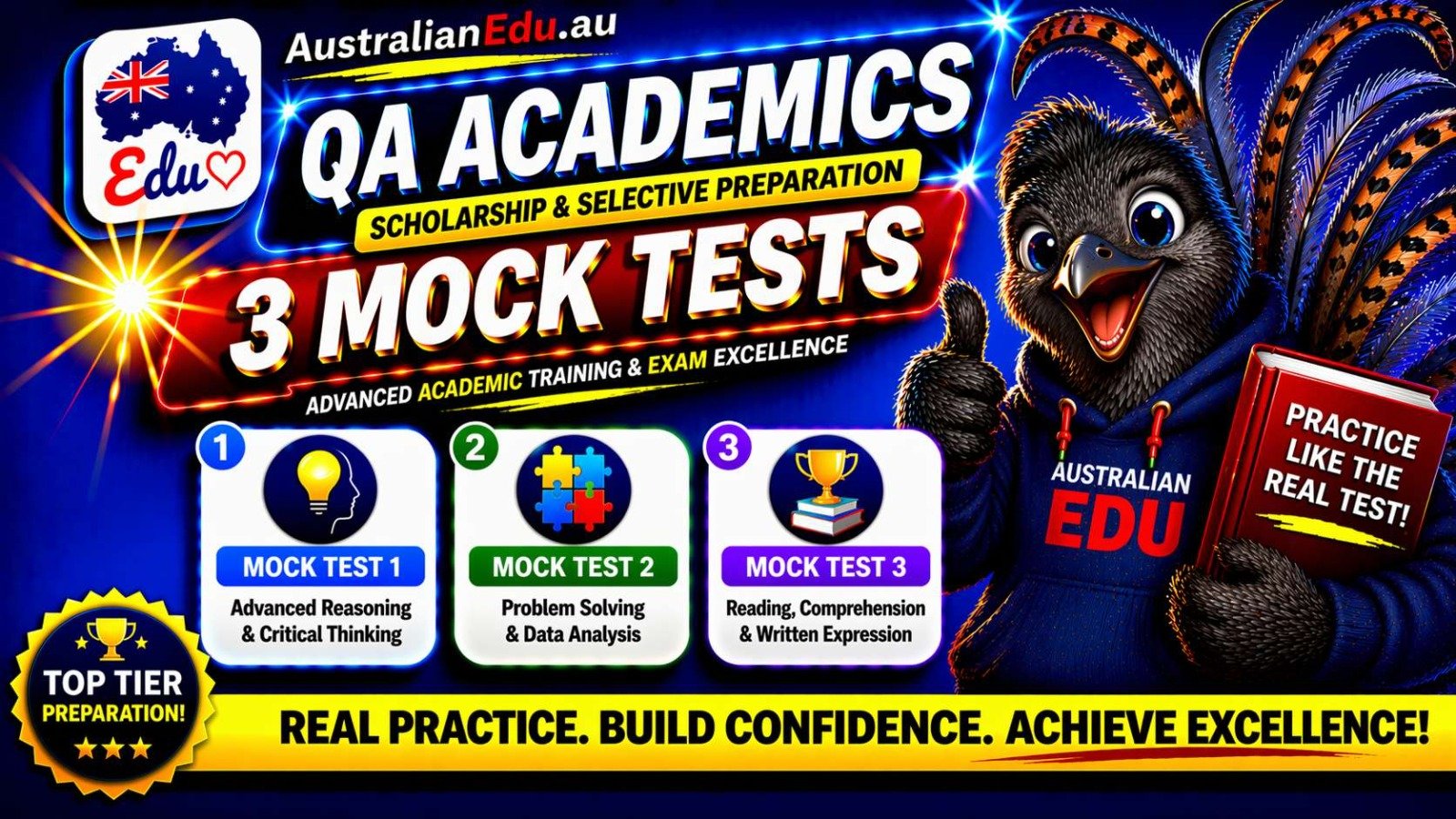 QLD Academics Australian Edu 5 Mock Pack