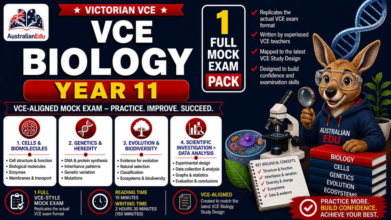 VCE Biology Units 1 & 2 - 1 Practice Pack