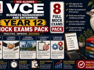 VCE Business Management Units 3 & 4 - 8 Mock Pack