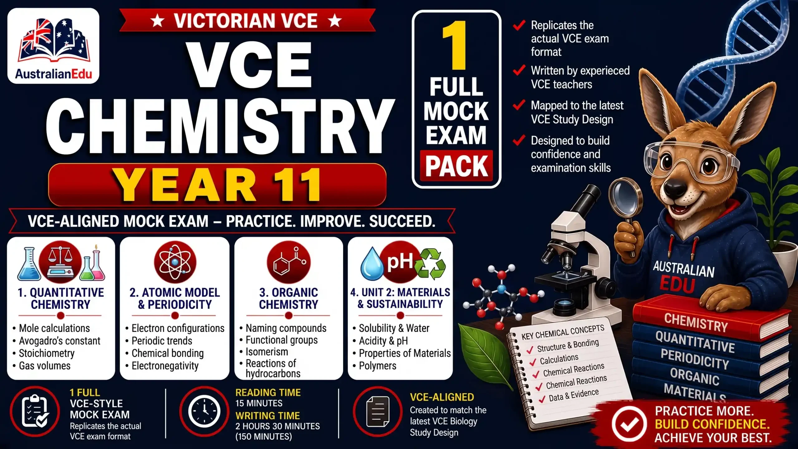 VCE Chemistry Units 1 & 2 - 1 Practice Pack