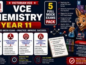 VCE Chemistry Units 1 & 2 - 5 Practice Pack