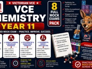 VCE Chemistry Units 1 & 2 - 8 Practice Pack