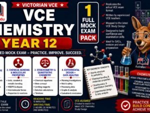 VCE Chemistry Units 3 & 4 - 1 Mock Pack