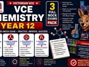 VCE Chemistry Units 3 & 4 - 3 Mock Pack
