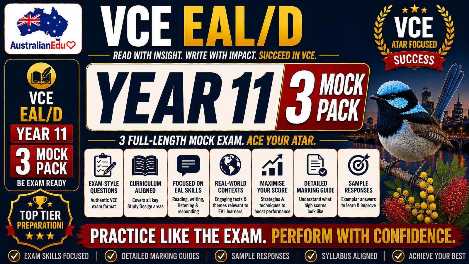 VCE EALD Units 1 & 2 - 3 Practice Pack