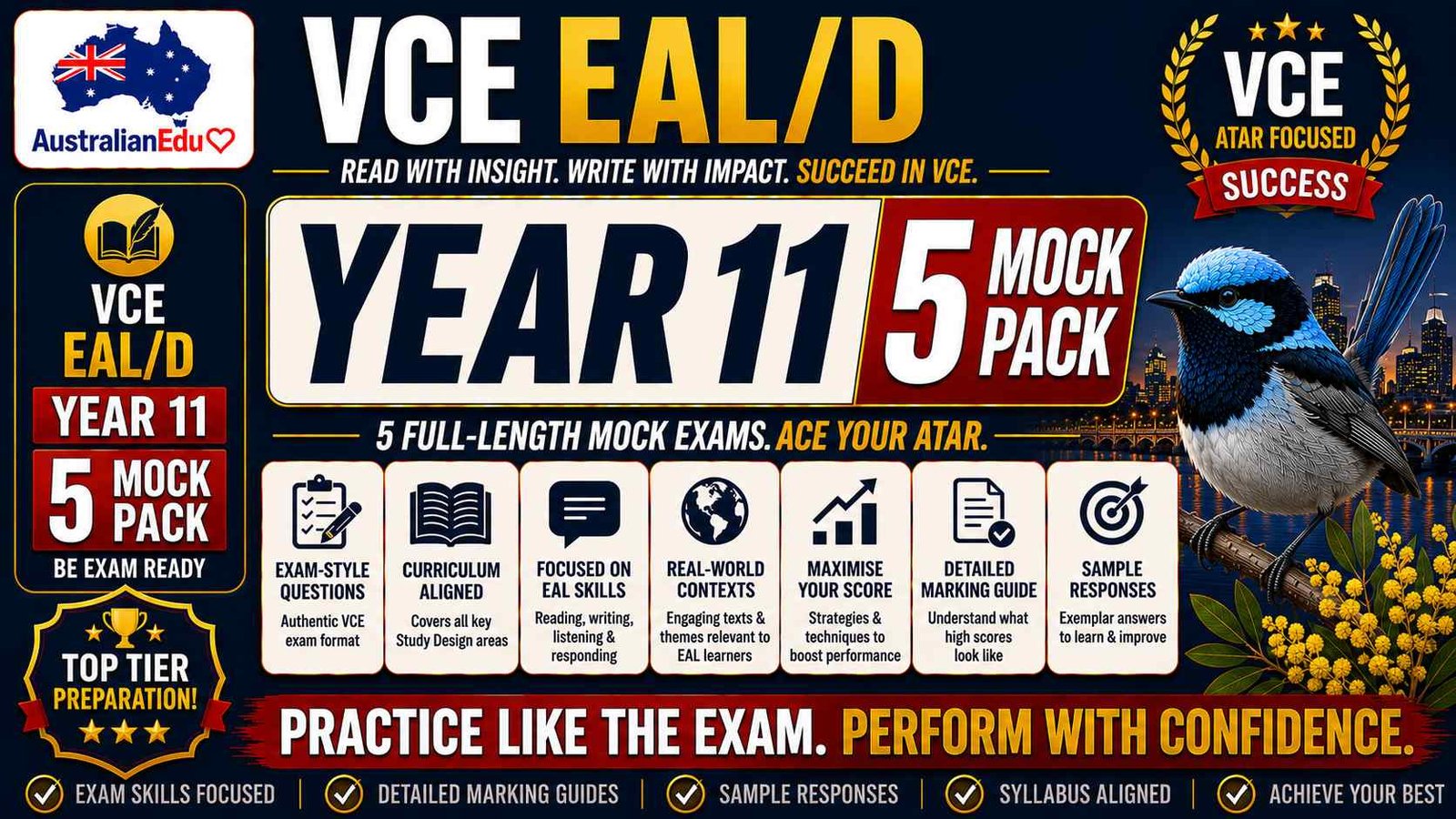 VCE EALD Units 1 & 2 - 5 Practice Pack