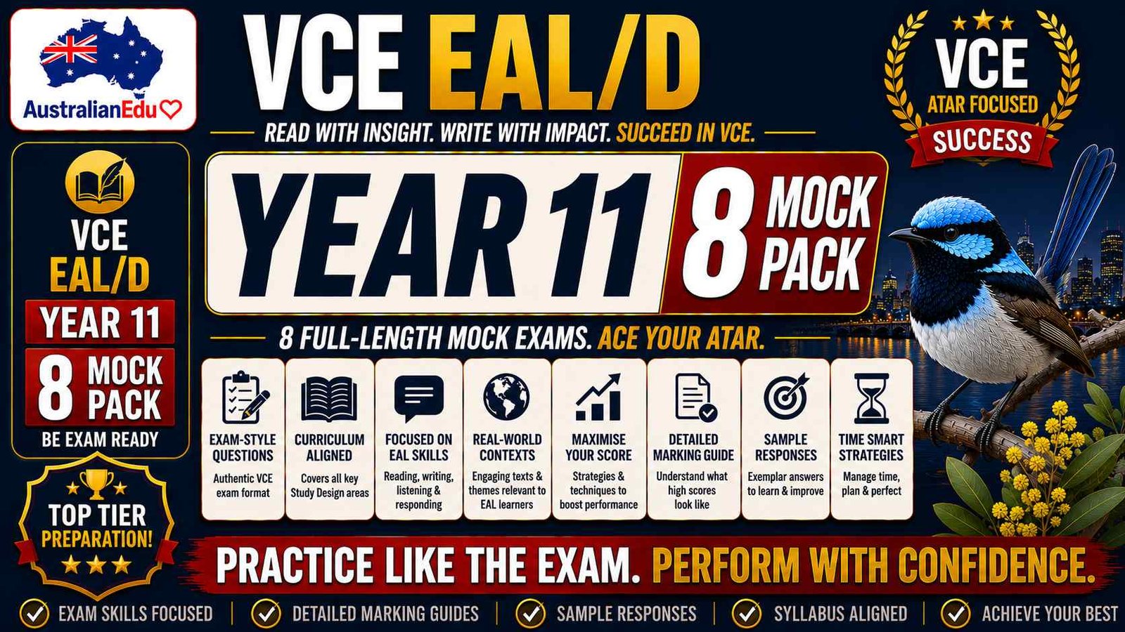 VCE EALD Units 1 & 2 - 8 Practice Pack