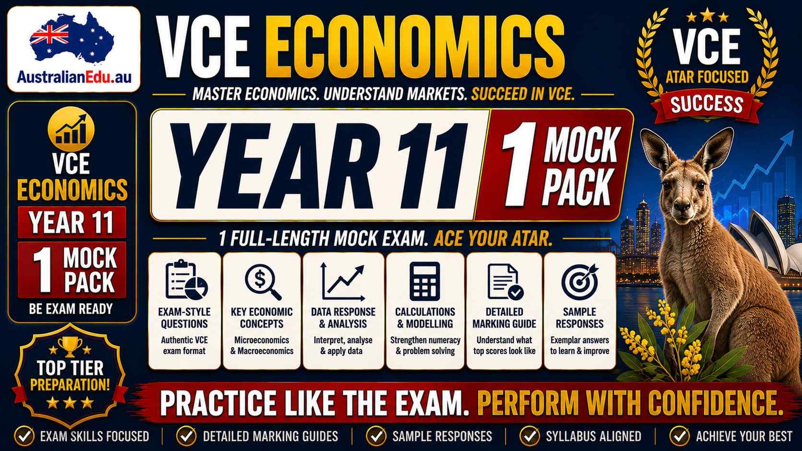 VCE Economics Units 1 & 2 - 1 Practice Pack