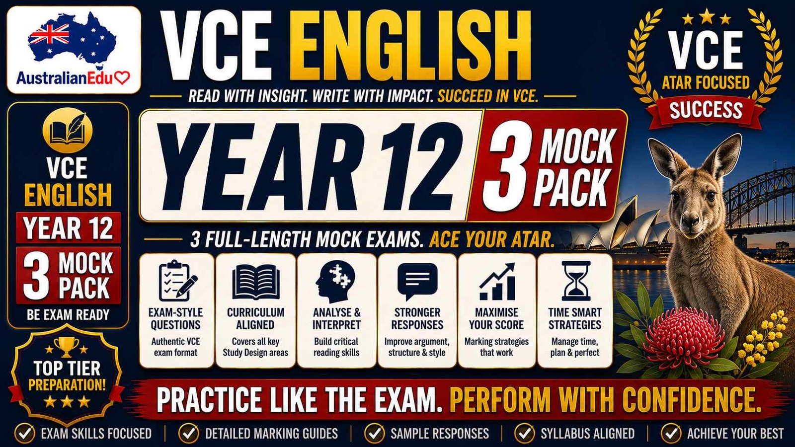 VCE English Language Units 3 & 4 - 3 Mock Pack
