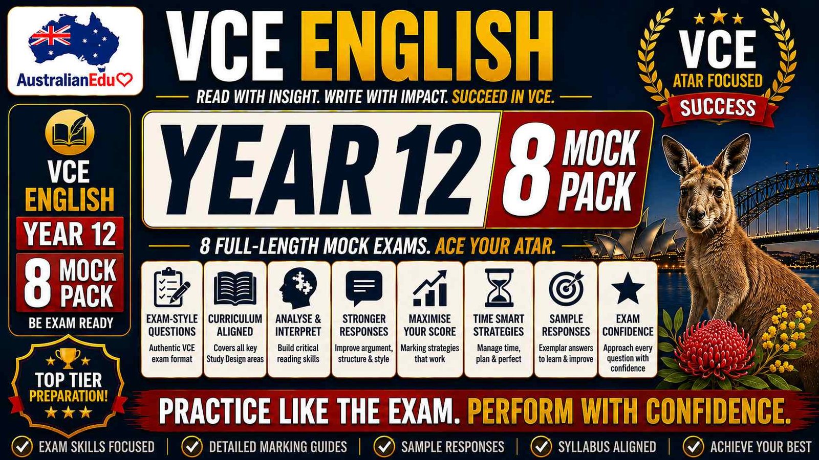 VCE English Language Units 3 & 4 - 8 Mock Pack