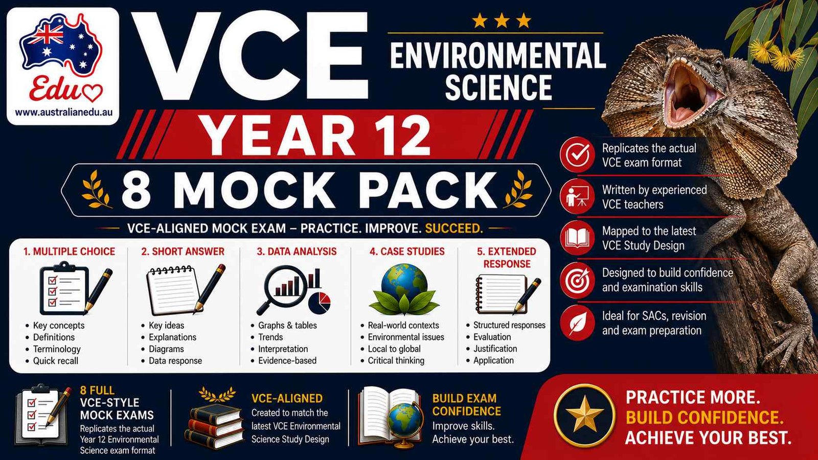VCE Environmental Science Units 3 & 4 - 8 Mock Pack