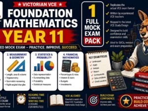 VCE Foundation Mathematics Units 1 & 2 - 1 Practice Packs
