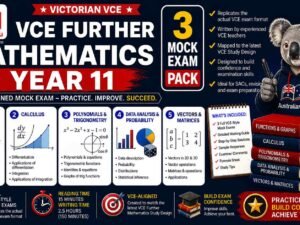VCE Further Mathematics Units 1 & 2 — 3 Practice Pack