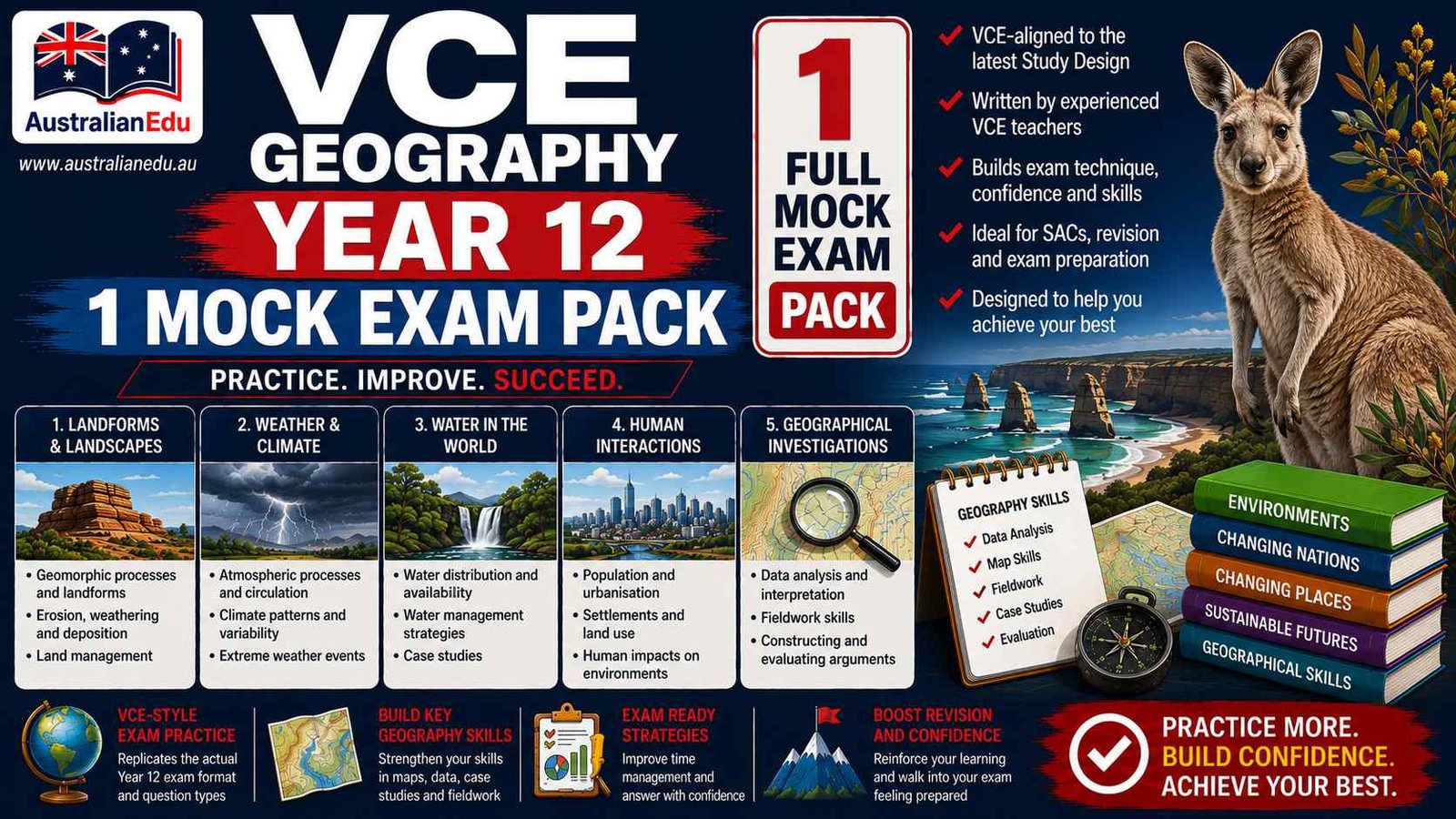 VCE Geography Units 3 & 4 - 1 Mock Pack