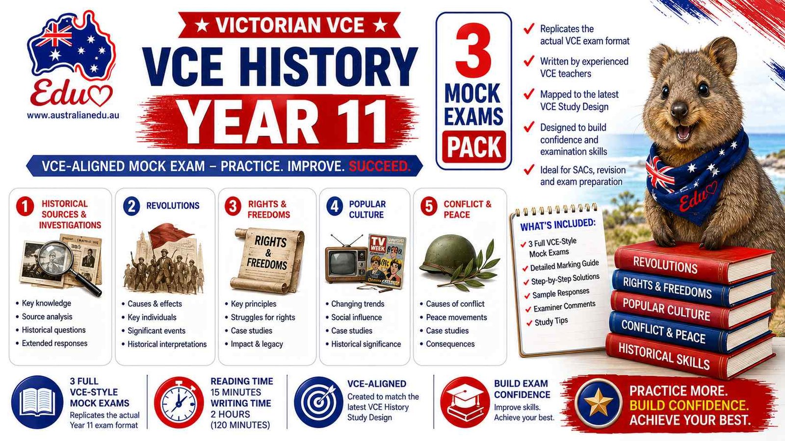 VCE History Units 1 & 2 - 3 Practice Pack